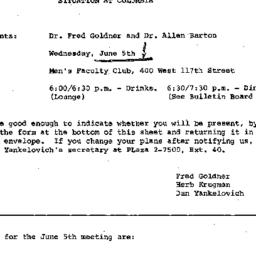 Announcements, 1968-06-05. ...