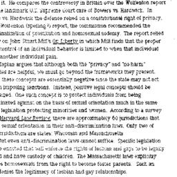Minutes, 1991-03-07. Homose...