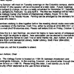 Announcements, 1995-10-17. ...