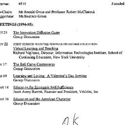 Schedules, Innovation in Ed...
