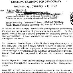 Announcements, 1998-01-21. ...