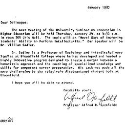 Announcements, 1980-01-24. ...