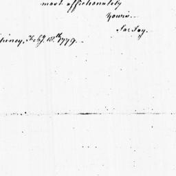 [Document, 1779 February 18]
