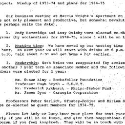 Minutes, 1974-05-30. Studie...