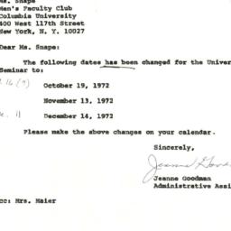 Correspondence, 1972-10-06....