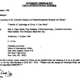 Announcements, 1994-09-26. ...