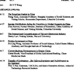 Schedules, China: Internati...