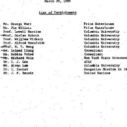 Minutes, 1985-03-20. China:...
