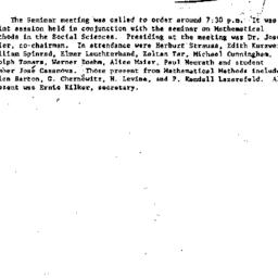 Minutes, 1981-11-11. Mathem...