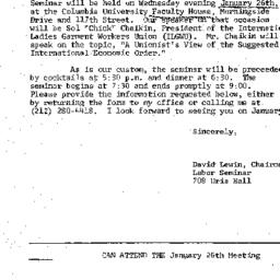 Announcements, 1977-01-03. ...