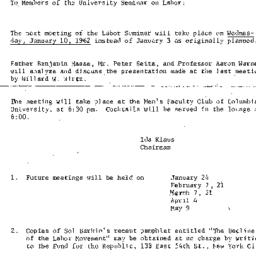 Announcements, 1961-12-28. ...