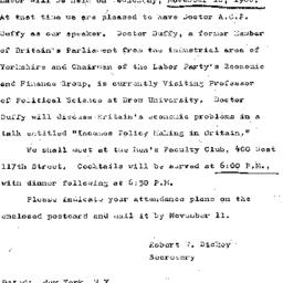 Announcements, 1966-10-24. ...