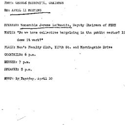 Announcements, 1973-04-11. ...