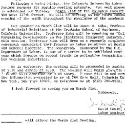 Announcements, 1978-03-02. ...