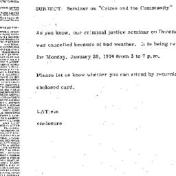 Announcements, 1974-01-28. ...