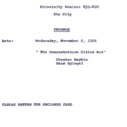 Announcements, 1966-11-02. ...