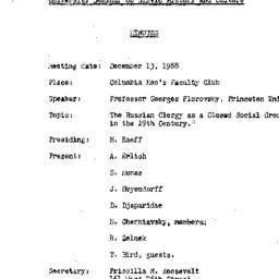 Minutes, 1968-12-13. Slavic...
