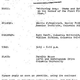 Announcements, 1974-04-26. ...