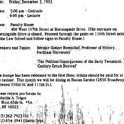 Announcements, 1993-11-15. ...