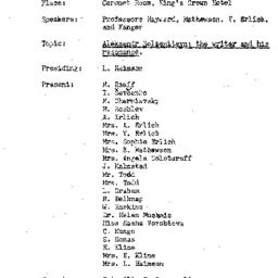 Minutes, 1970-03-13. Slavic...