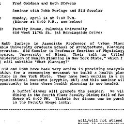 Announcements, 1989-04-24. ...