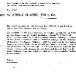 Announcements, 1975-03-18. ...