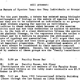 Announcements, 1990-10-30. ...