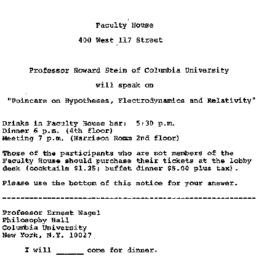 Announcements, 1973-09-14. ...