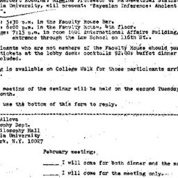 Announcements, 1979-02-12. ...