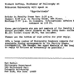 Announcements, 1977-11-17. ...