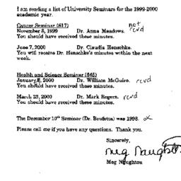 Correspondence, 2000-06-07....