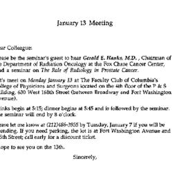 Announcements, 1992-01-13. ...