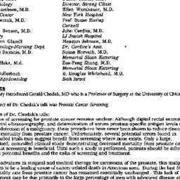 Minutes, 1991-11-20. Cancer...