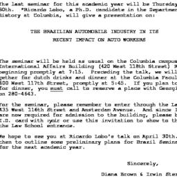 Announcements, 1981-04-30. ...