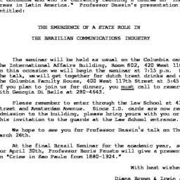 Announcements, 1981-03-26. ...