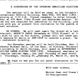 Announcements, 1982-10-21. ...