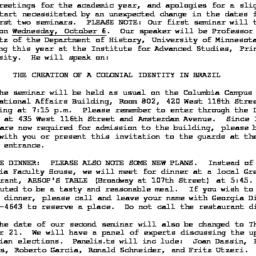 Announcements, 1982-10-06. ...