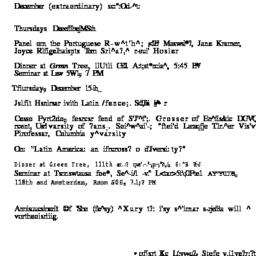 Announcements, 1977-12-08. ...