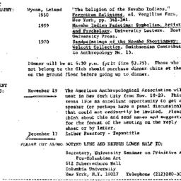 Announcements, 1971-10-22. ...