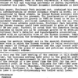 Minutes, 1981-04-24. Korea,...