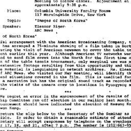 Announcements, 1979-12-21. ...