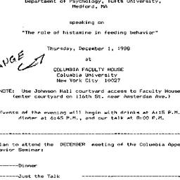 Announcements, 1988-12-01. ...