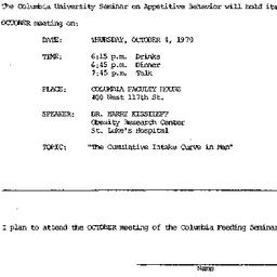 Announcements, 1979-10-04. ...