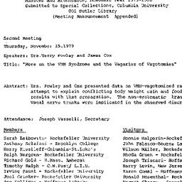 Minutes, 1979-11-15. Appeti...