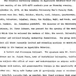 Minutes, 1972-09-14. Appeti...