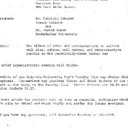 Announcements, 1972-09-14. ...