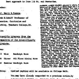 Announcements, 1990-02-05. ...