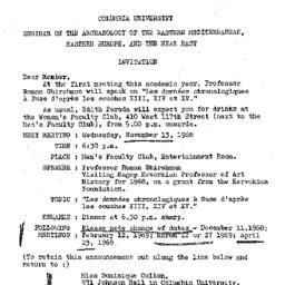 Announcements, 1968-11-13. ...