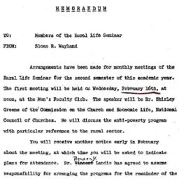 Announcements, 1965-02-16. ...