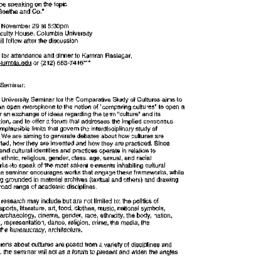 Announcements, 1999-11-29. ...